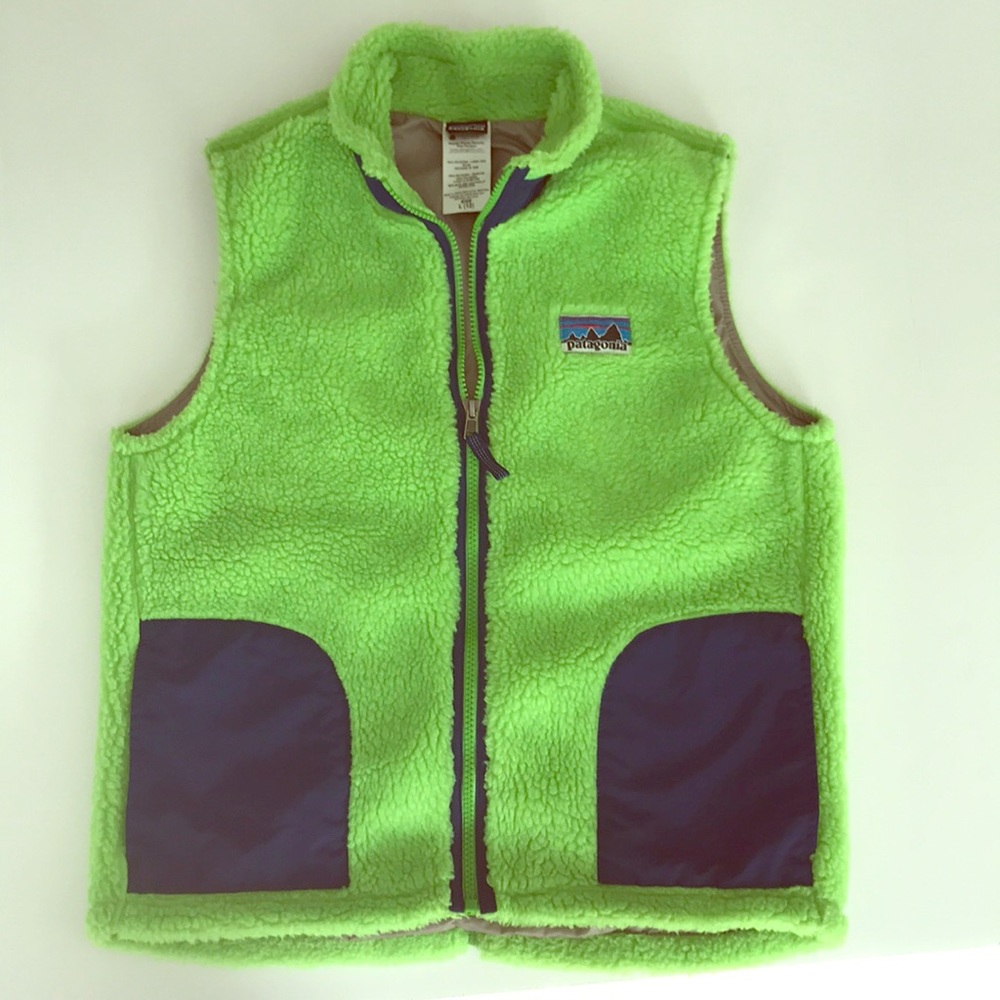 Patagonia Retro-X Fleece Vest Kids Blue/Green